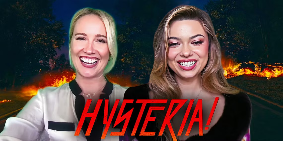 nikki hahn and anna camp star in hysteria screenrant interview